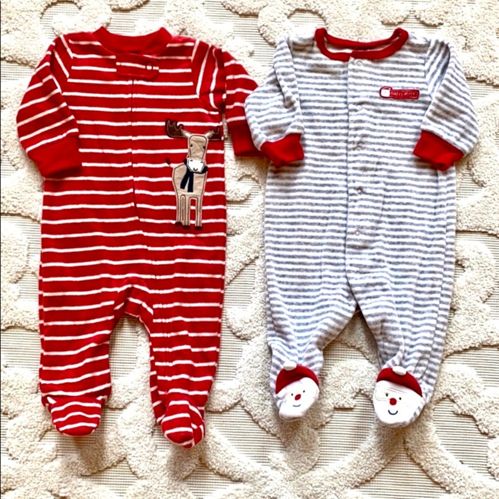 Carter’s 3M Baby Boy Christmas Sleeper Bundle